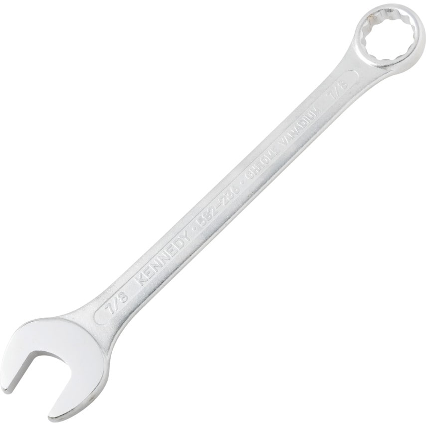 7/8" A/F Chrome Vanadium Comb Spanner
