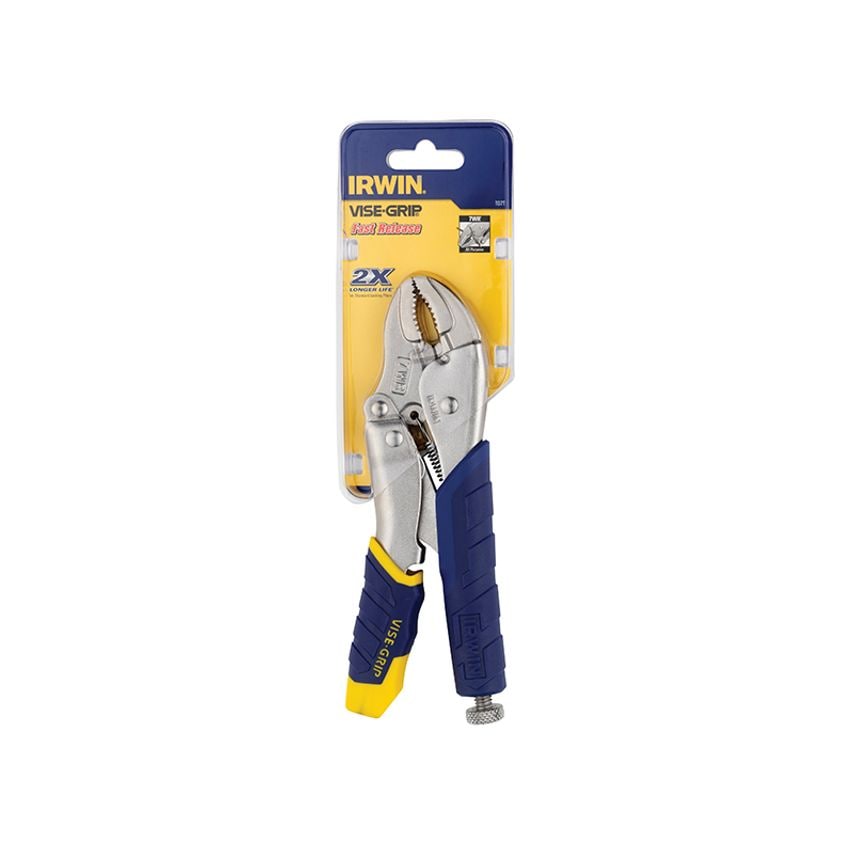 7WR Fast Release Curved Jaw Locking Pliers with Wire Cutter 178mm (7in) VIST07T