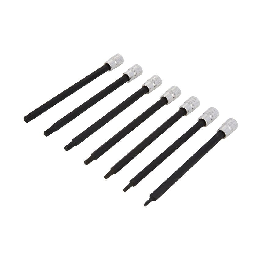 7 Pce 1/4" Extra Long Impact TORX Bit Sockets
