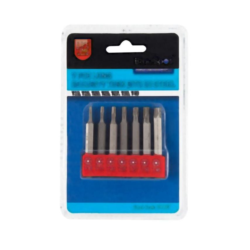 7 Piece 3/8" Drive Extra Long Torx Socket Bit Set (T25-T60)
