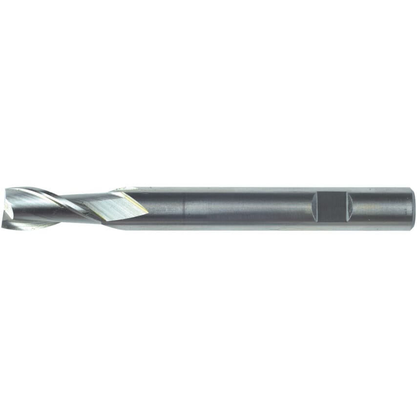 8.00MM HSS-Co 8% 2 Flute Weldon Shank Long Series Slot Drills - Uncoated