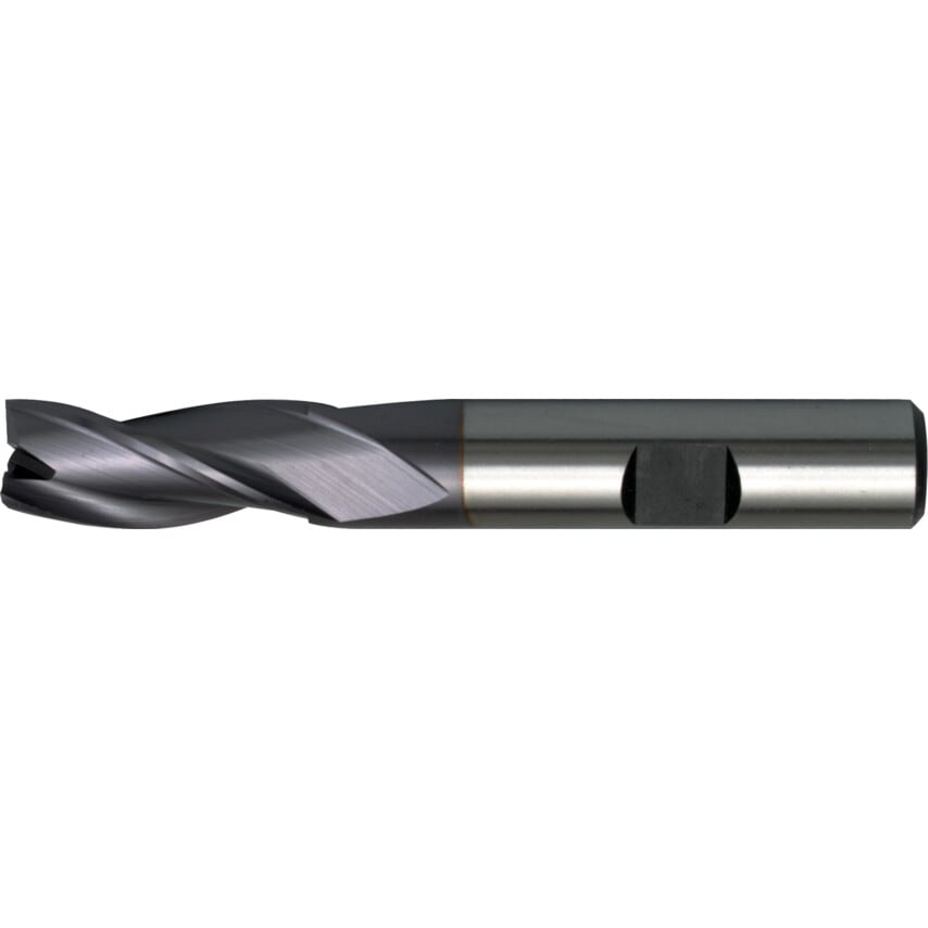 8.00MM HSS-Co 8% 3 Flute Weldon Shank Slot Drills - TiCN Coated