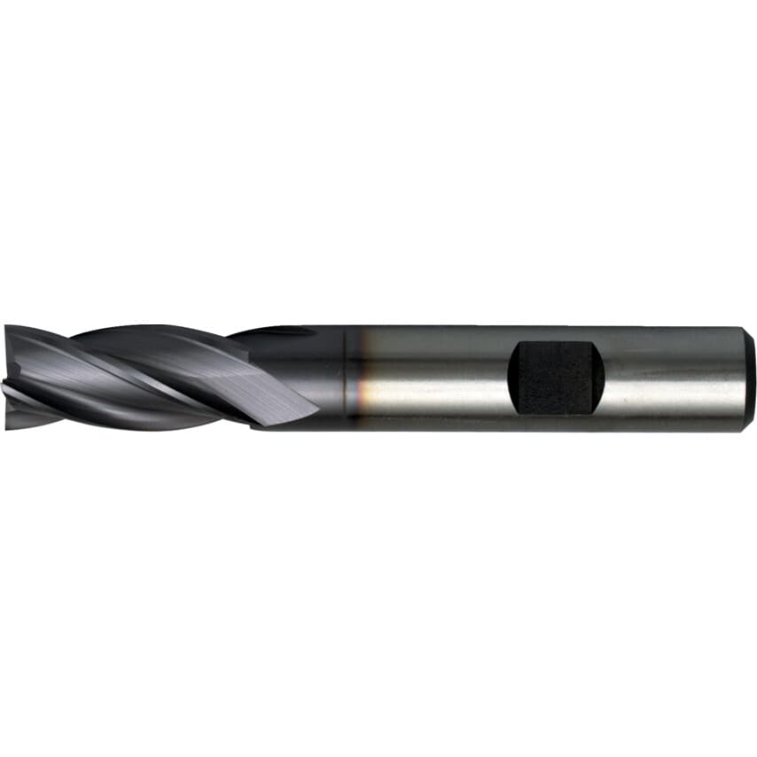 8.00MM HSS-Co 8% Weldon Shank Multi Flute End Mills - TiCN Coated