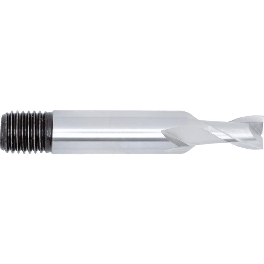 8.00MM HSS 2 Flute Threaded Shank Short Series Slot Drill
