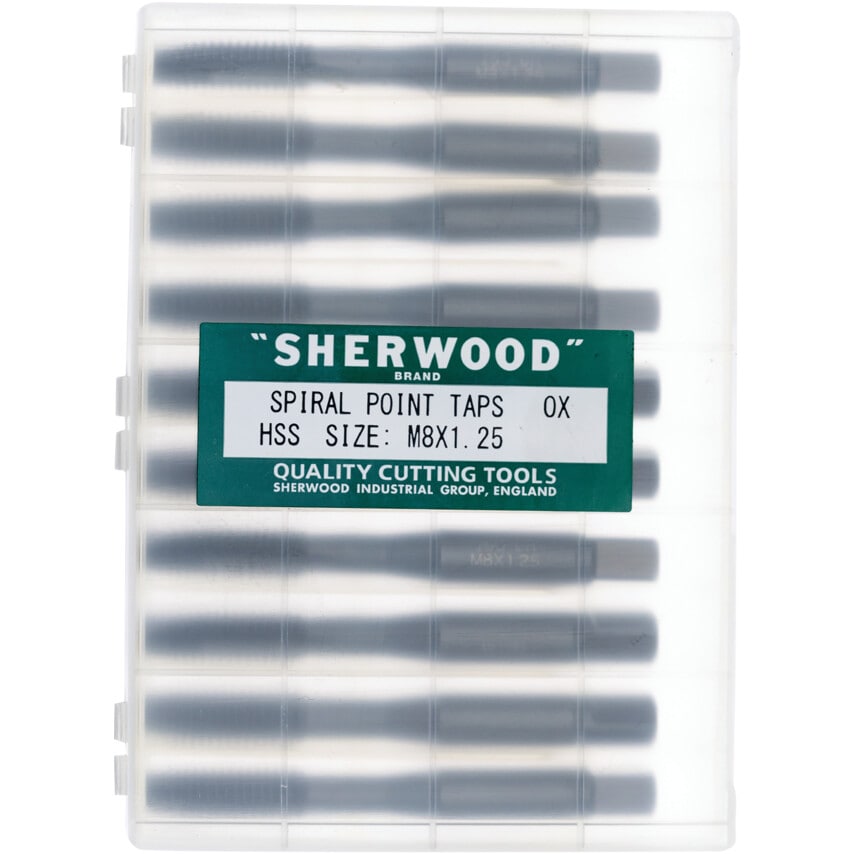 8.00X1.25MM HSS Metric Coarse Ground Thread Spiral Point/Gun Nose Taps