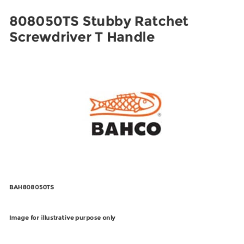 808050TS Stubby Ratchet Screwdriver T Handle