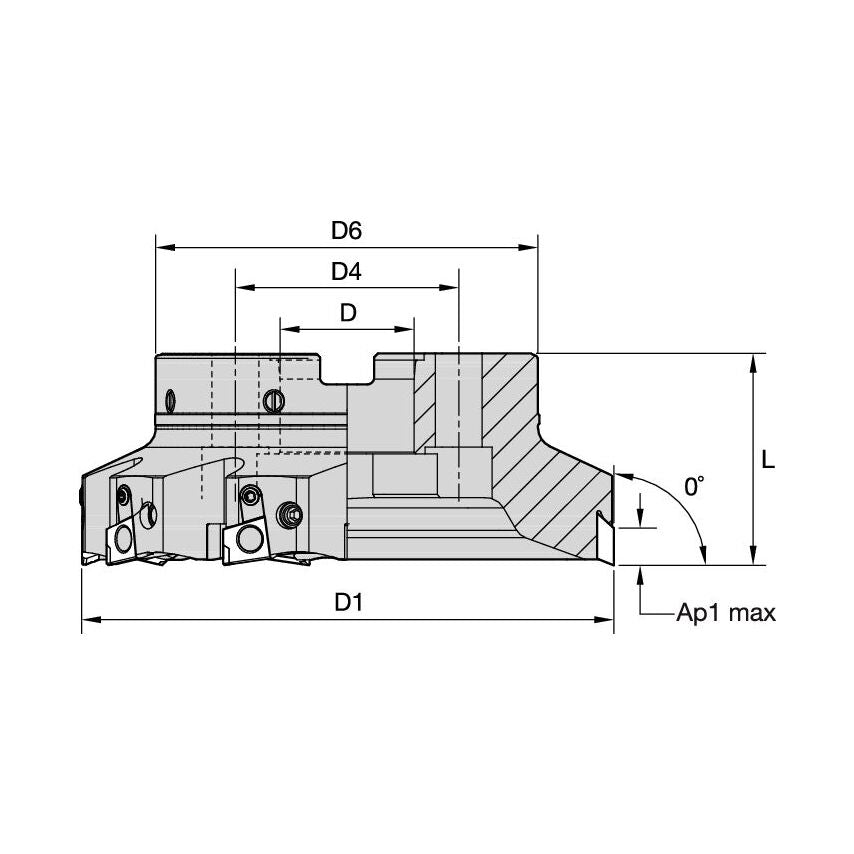 80A05RP90BG15C5WUHPM Fix-Perfect 0 Alu Shell Mill D