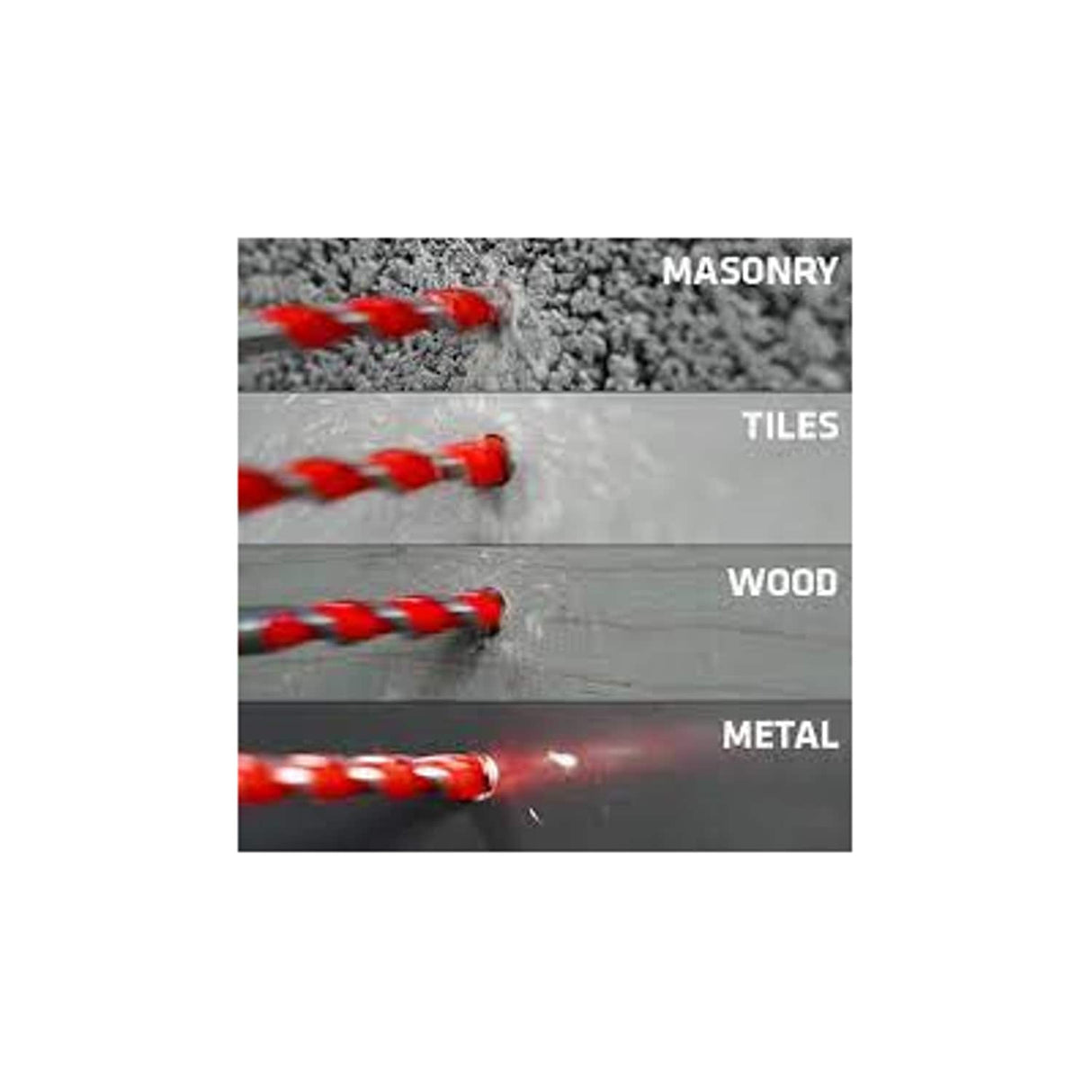 8.0mm x 450mm SDS+ Tungsten Carbide Multi-Purpose Drill