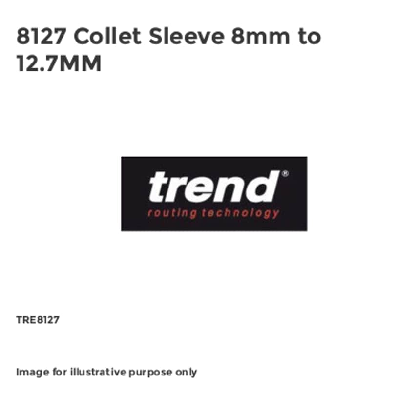 8127 Collet Sleeve 8mm to 12.7MM TRE8127
