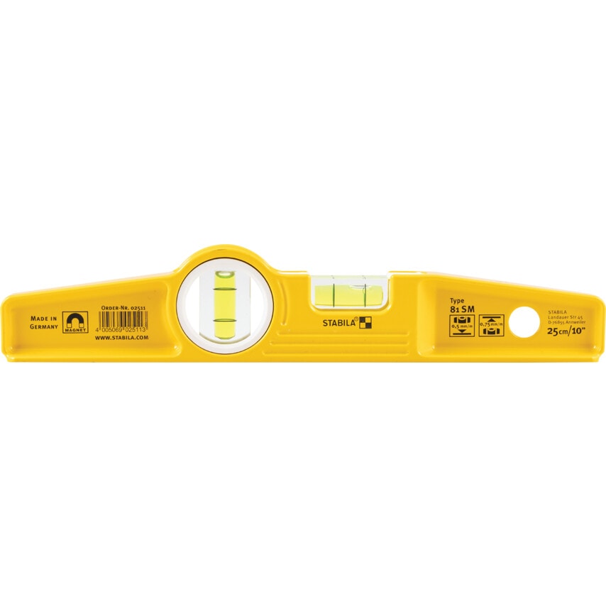 81SM/10" 2-Vial Magnetic Boat Level