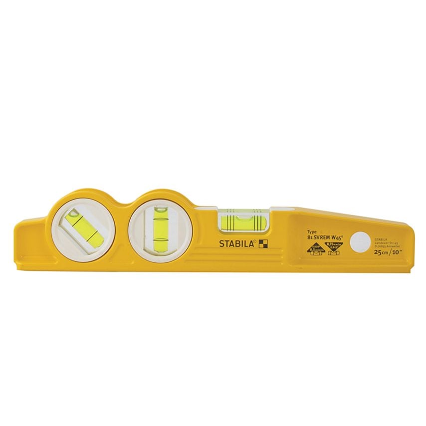 81 SV REM W45 Rare Earth Magnetic Torpedo Level 25cm Fixed STB81SVW45