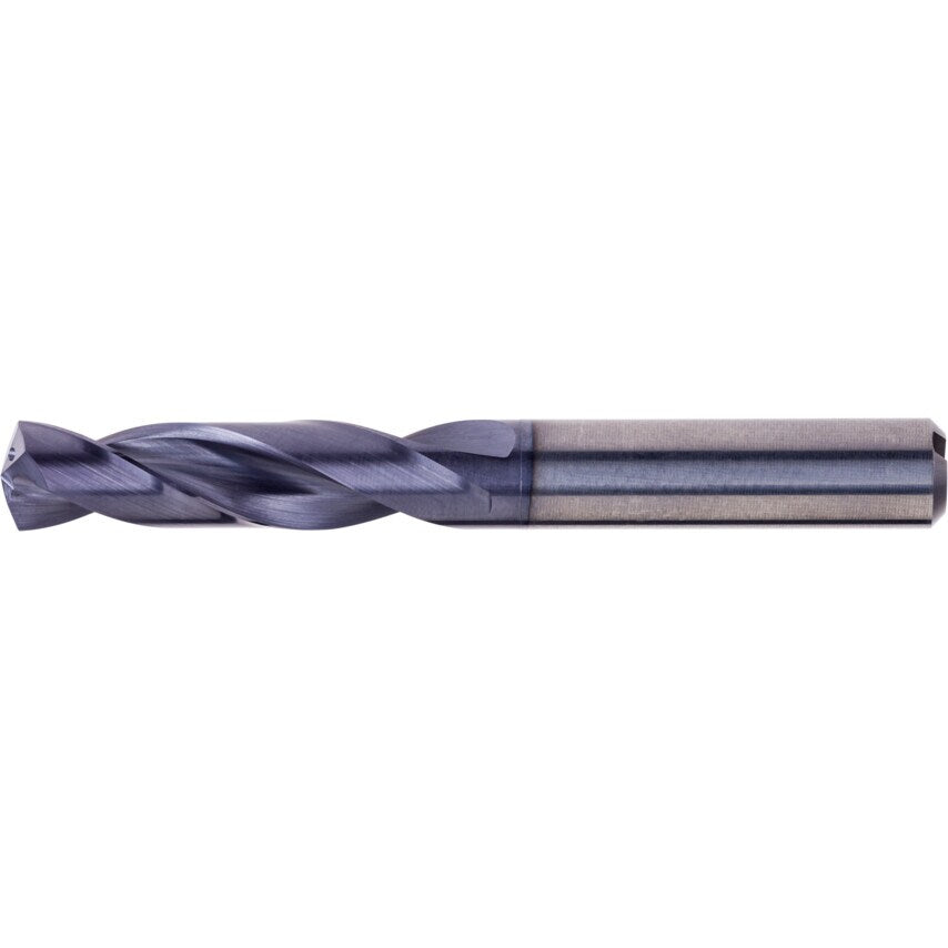 8.20 mm Short Series SC TiAlN Stepped Shank Coolant Feed 3xD Drill
