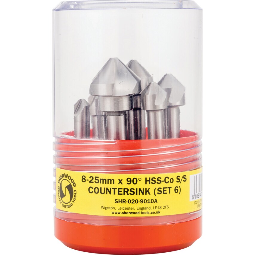 8-25MM 90DEG HSS-Cobalt S/S Countersink Set