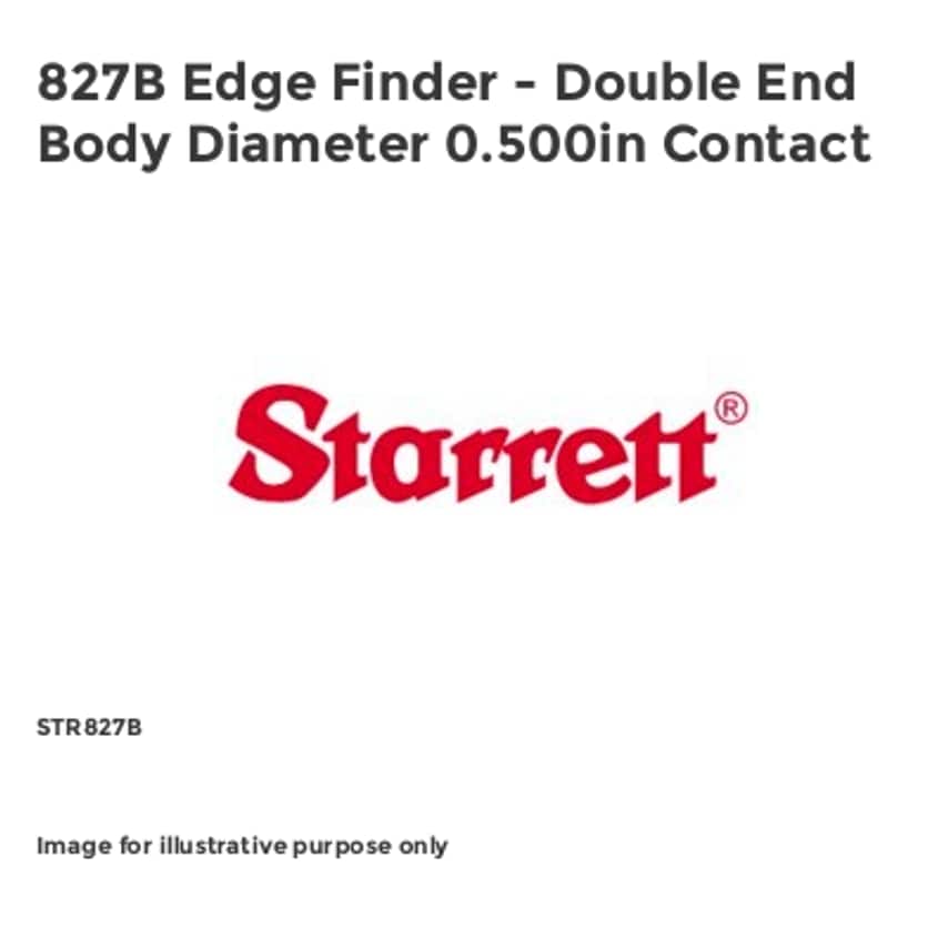 827B Edge Finder - Double End Body Diameter 0.500in Contact