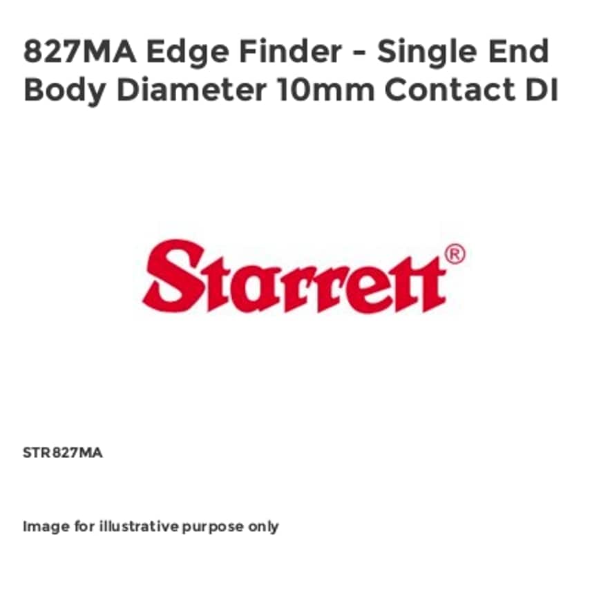827MA Edge Finder - Single End Body Diameter 10mm Contact DI STR827MA