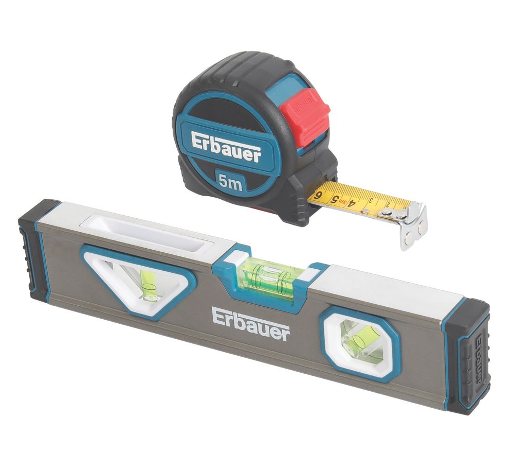 Erbauer  Tape Measure & Torpedo Level Twin Pack