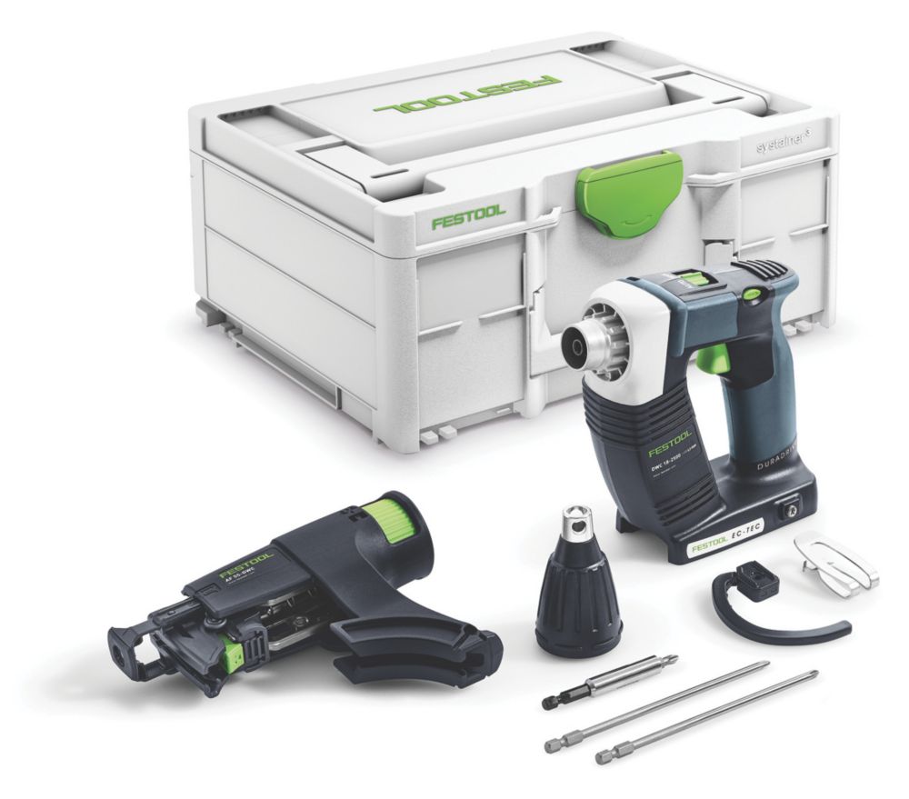 Festool DWC 18-2500-Basic 18V Li-Ion Airstream Brushless Cordless Drywall Screwdriver - Bare