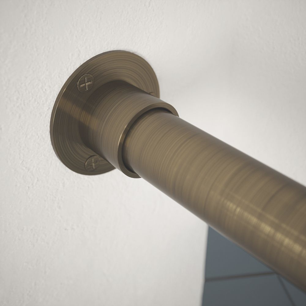 Rothley Decorative Rail Antique Brass 1829mm x 25mm