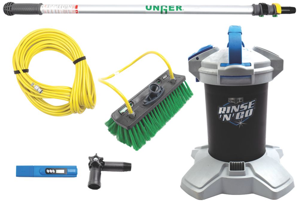 Unger Rinse n Go AK158 Pure Water Cleaning Kit 7 Pieces