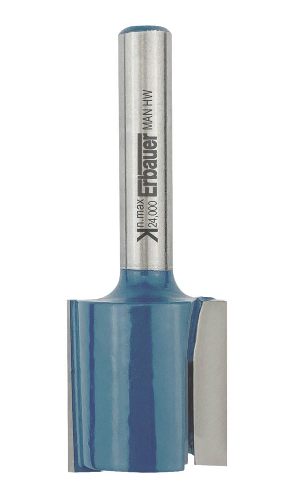 Erbauer  6.35mm Shank Double-Flute Straight Router Cutter 19mm x 20mm