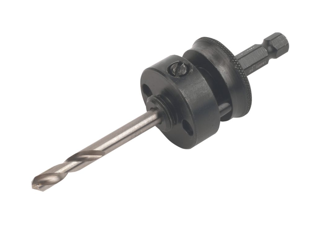Starrett A2 Hex Shank Multi-Material Arbor with 80mm Pilot Drill