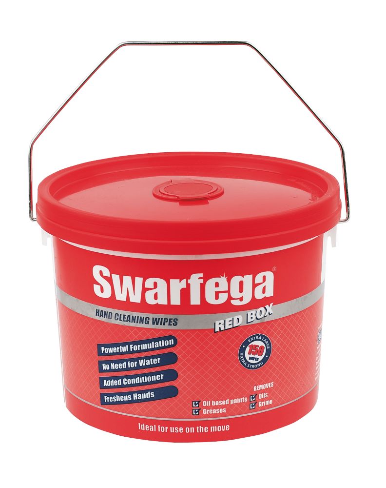 Swarfega Box Wipes Red 150 Pack