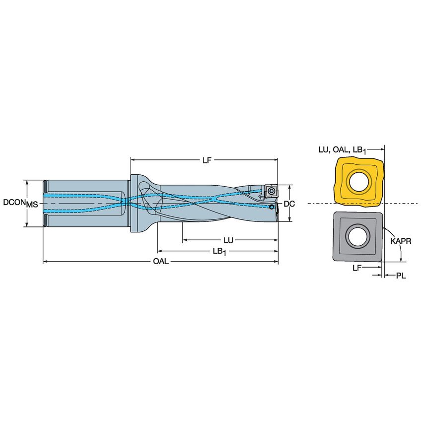 880-D1800L25-03 18.00MM CoroDrill