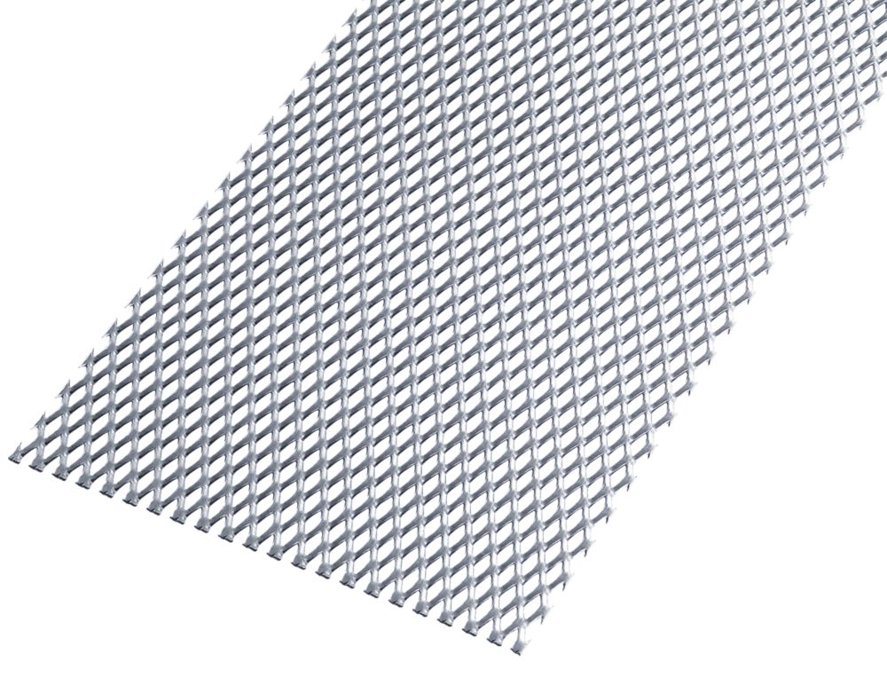 Rothley Stretched Perforated Mesh Protective Door Plate Steel 250mm x 500mm