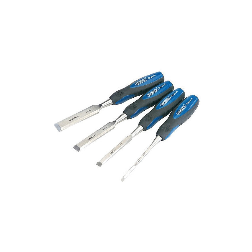 89726 4PC Soft Grip Wood Chisel Set