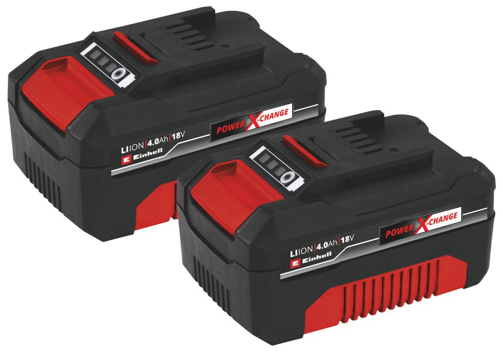 Einhell  18V 4.0Ah Li-Ion Power X-Change Batteries 2 Pack