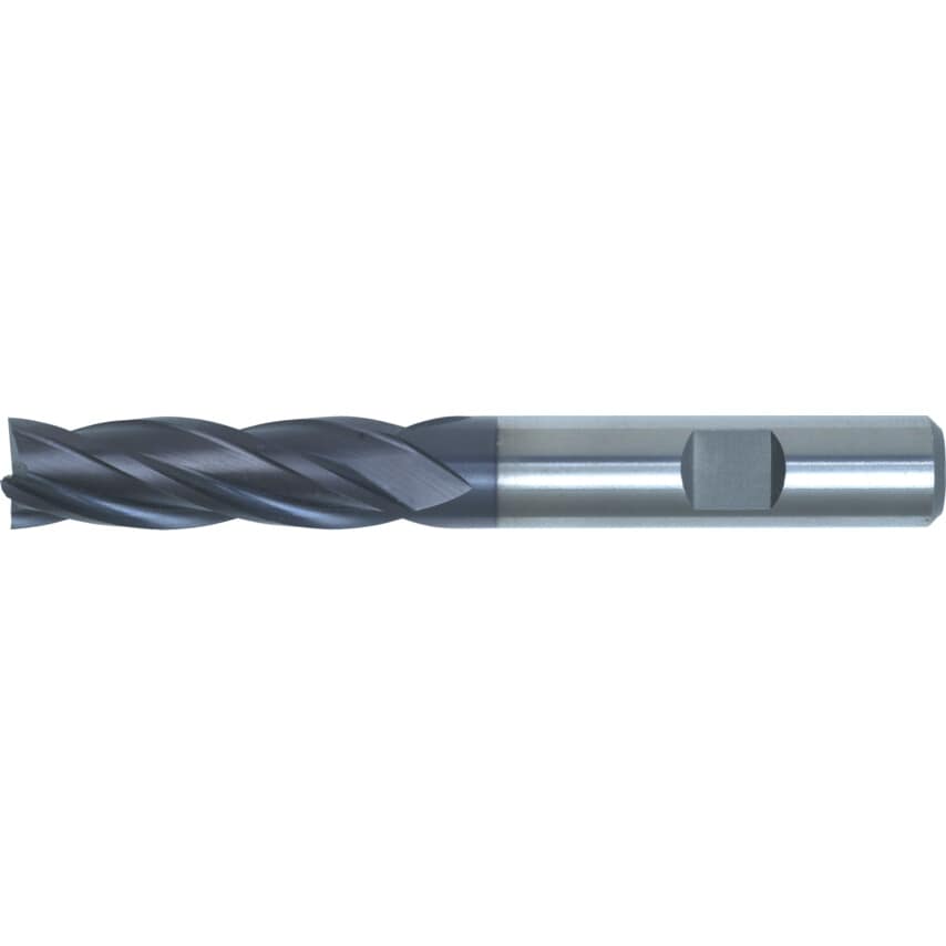 8MM HSS-Cobalt PM L/S Weldon High Helix End Mill TiAlN
