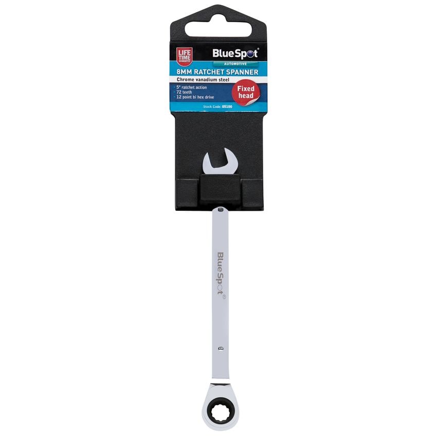 8MM Ratchet Spanner Fixed Head