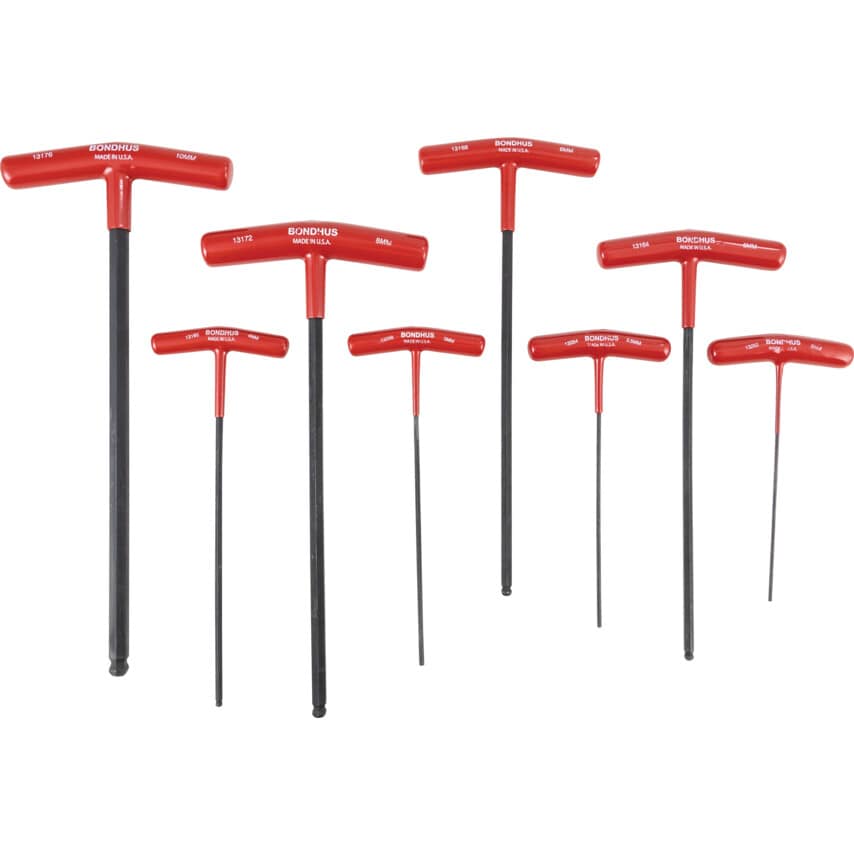 8-Piece Metric T-handled Ball Driver Set