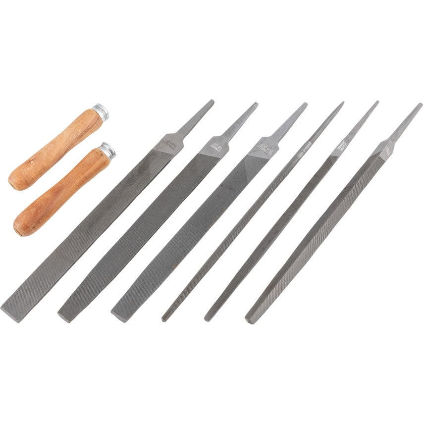 8" (200MM) Second Cut Engineers File Set-8Pce