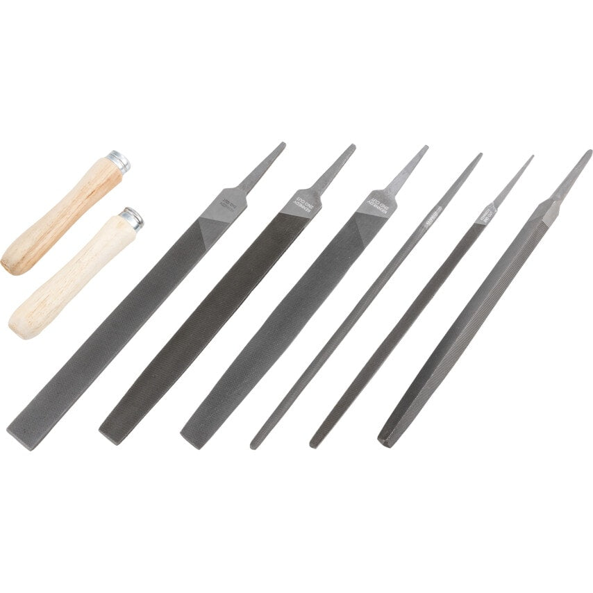 8" Double Cut Engineers File Set-8Pce