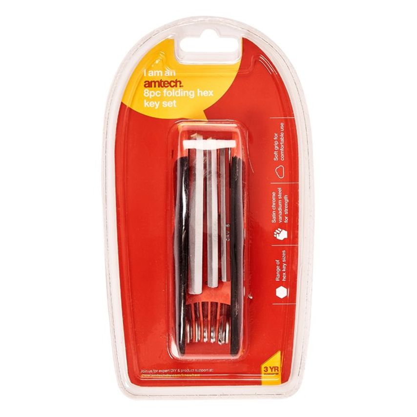 8 Piece Folding Key Set