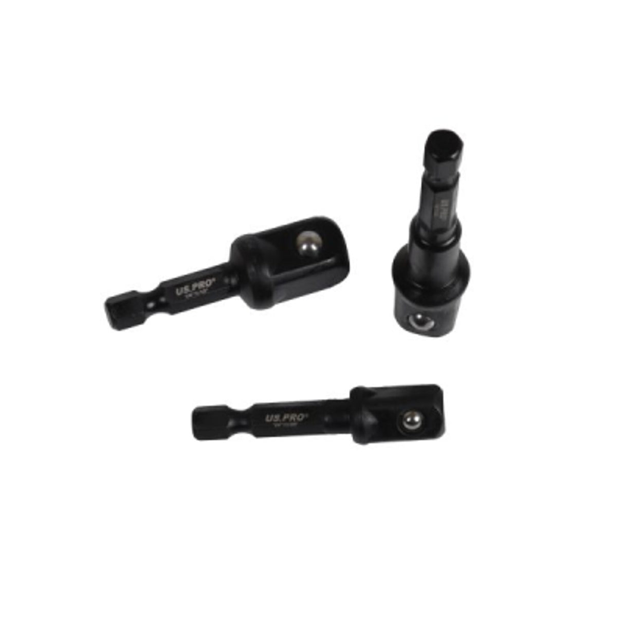 8 Piece Impact Driver Socket Adaptors 1/4in 3/8in 1/2in