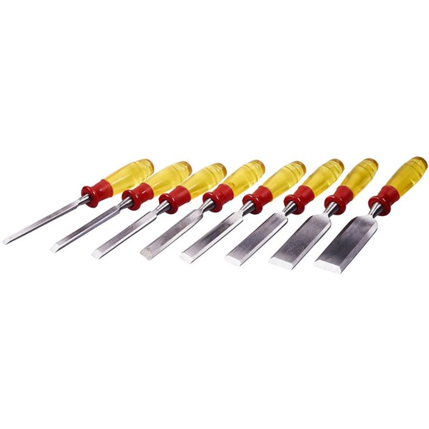 8 Piece Split Proof Chisel Set In Wooden Box