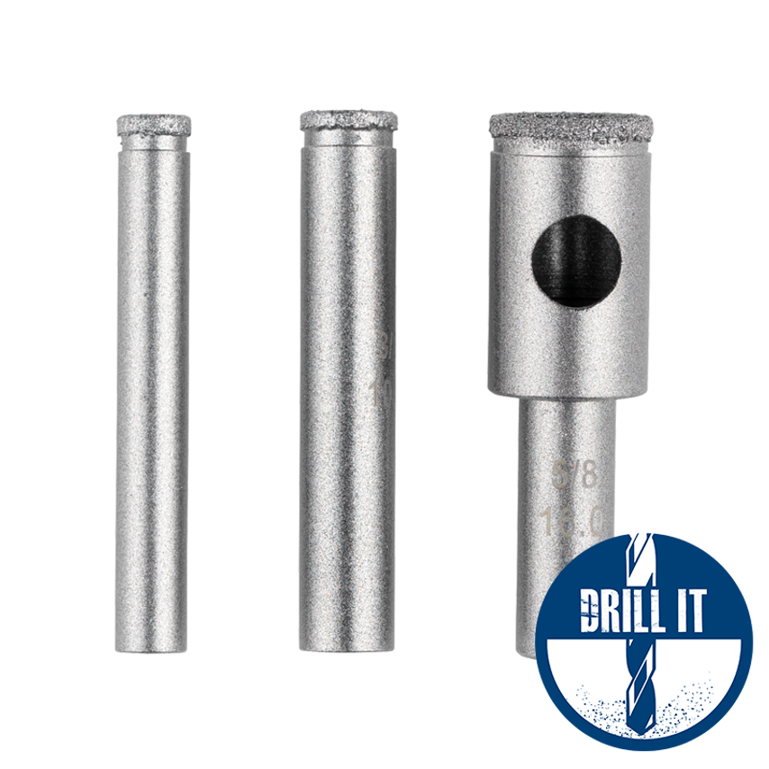 8 x 30mm Diamond Drill - Hard Tile (Fischer Nylon Plug)