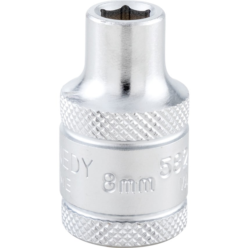8mm Single Hex Socket 1/2" Square Drive