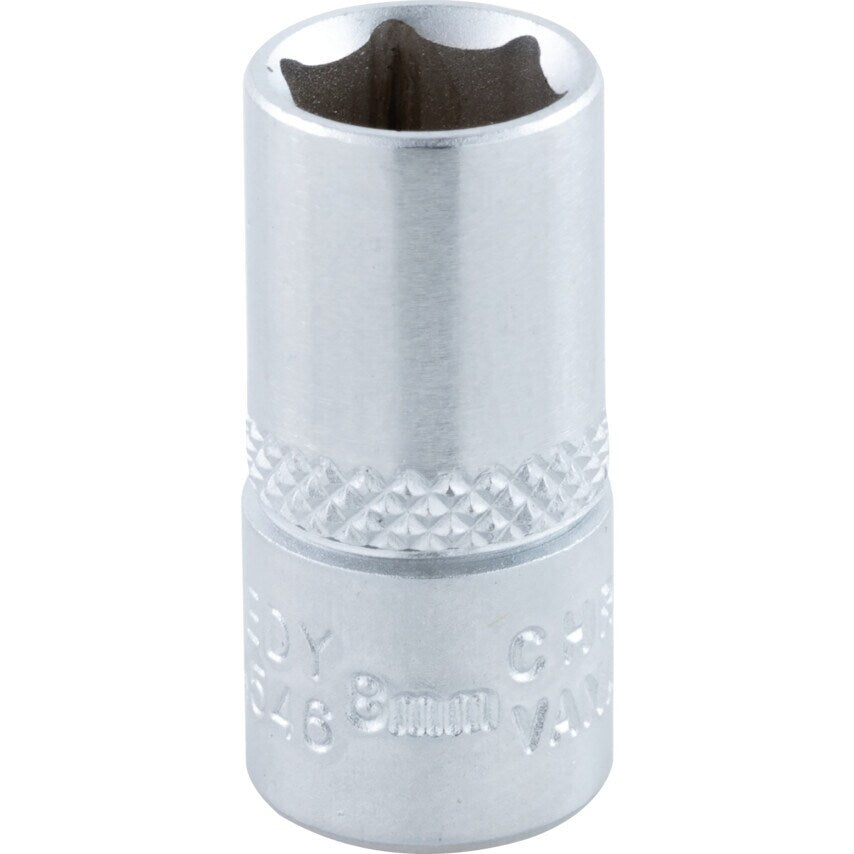 8mm Single Hex Socket 1/4" Square Drive