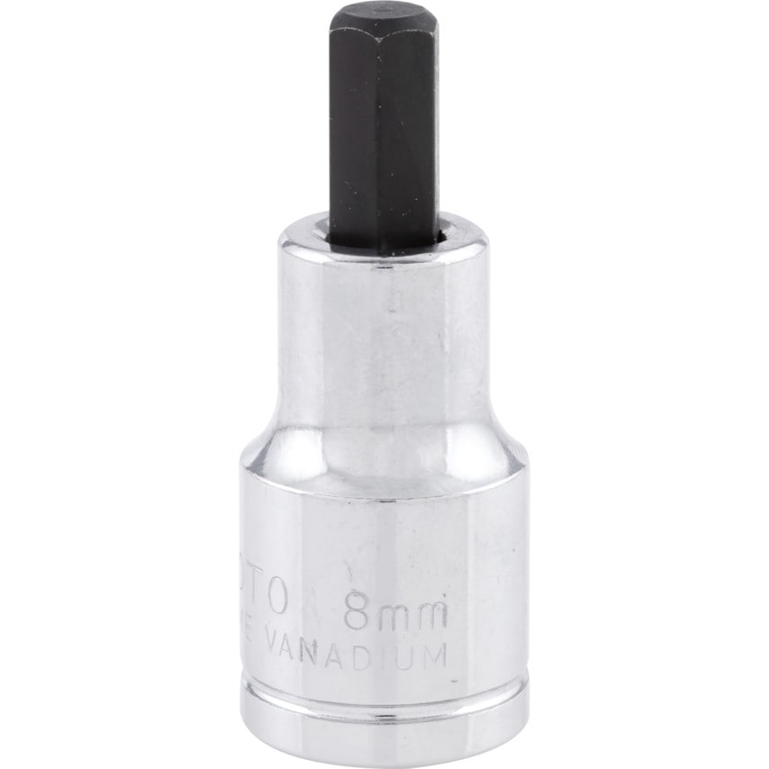 8mm x 55mm Hex Bit Socket 1/2" Square Drive