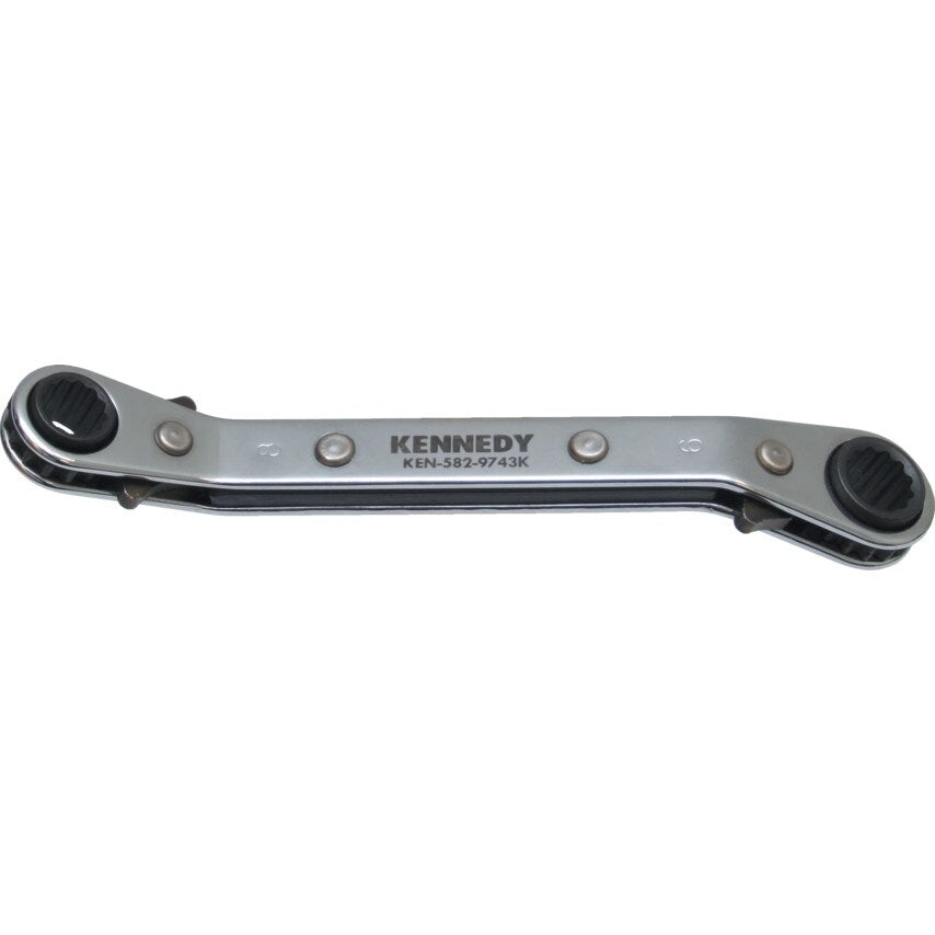 8mm x 9mm Offset Ratchet Ring Spanner