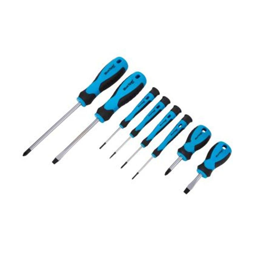 8pc Soft Grip Screwdriver Set