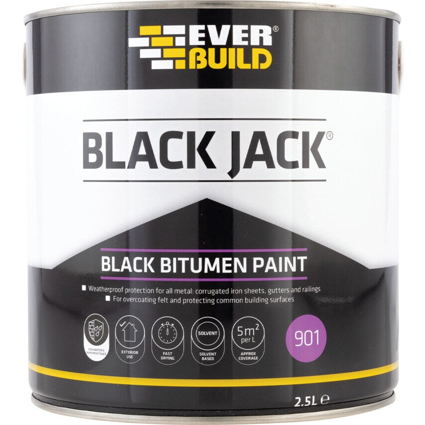 901 Black Bitumen Paint - 25LTR