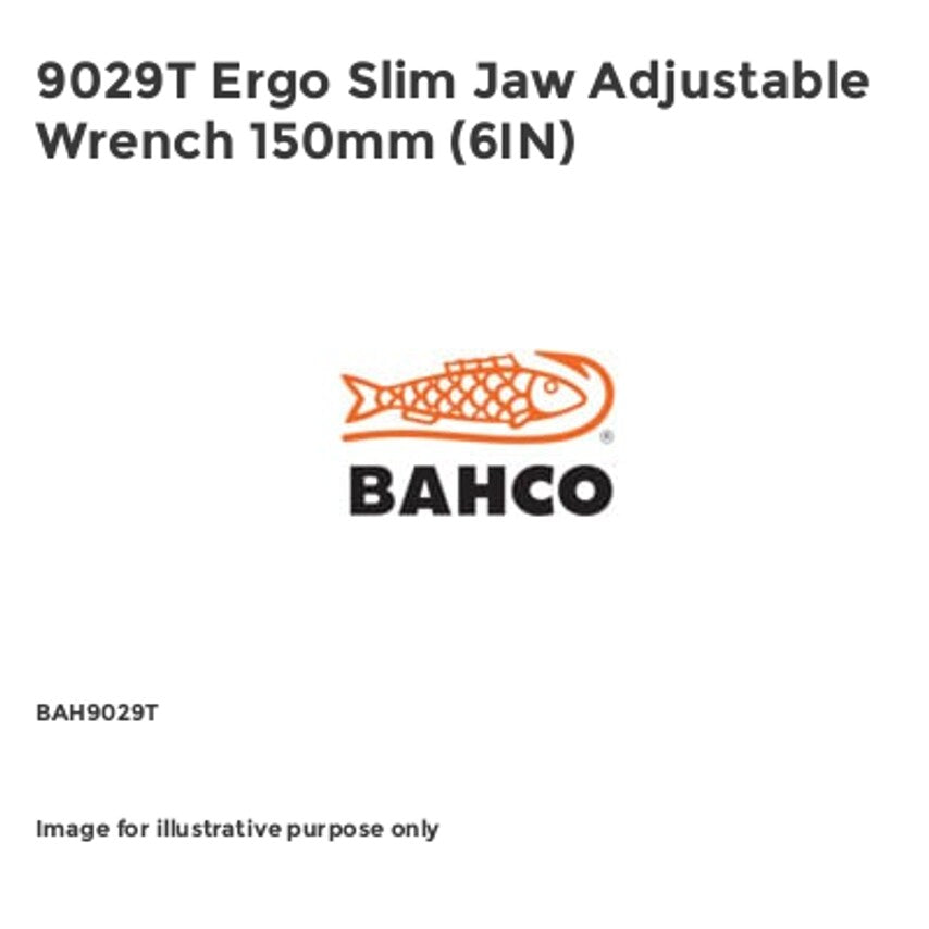 9029T Ergo Slim Jaw Adjustable Wrench 150mm (6IN)