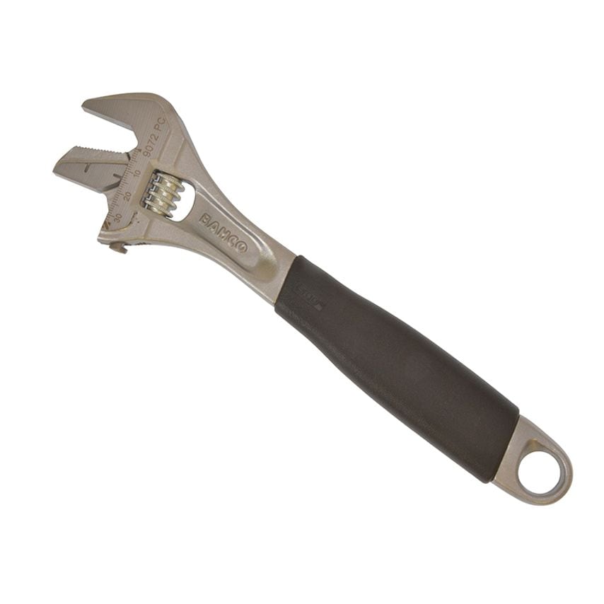 9072PC Chrome ERGO Adjustable Wrench Reversible Jaw 250mm (10in) BAH9072PC
