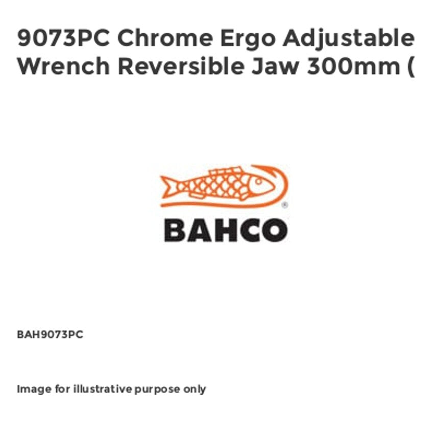 9073PC Chrome Ergo Adjustable Wrench Reversible Jaw 300mm ( BAH9073PC
