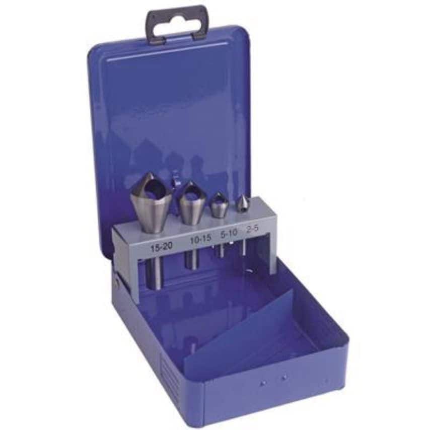 90 Degree Slanting Hole 4 Piece Countersink Set