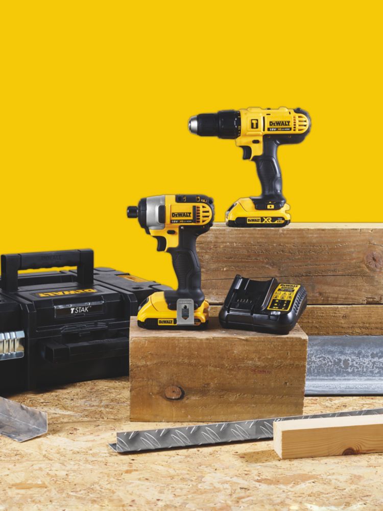 DeWalt DCZ298D2T-SFGB 18V 2 x 2.0Ah Li-Ion XR  Cordless Combi Drill & Impact Driver Twin Pack